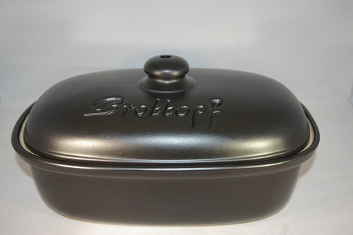 Brottopf oval steinzeug - 30, cm