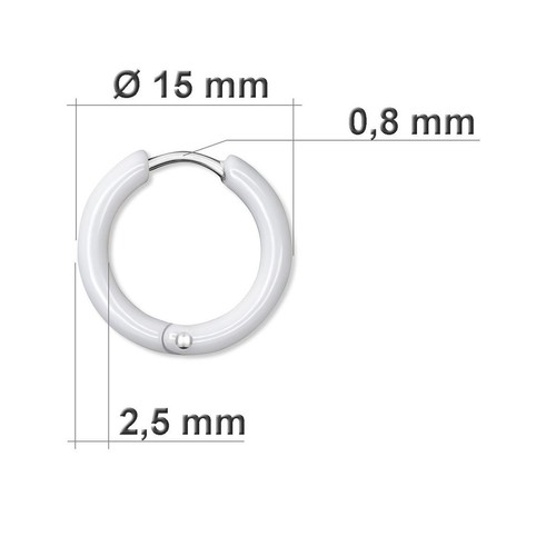 Elegante keramik creolen - keramik,