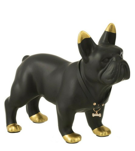 Bulldogge schwarz gold mit - bulldogge,