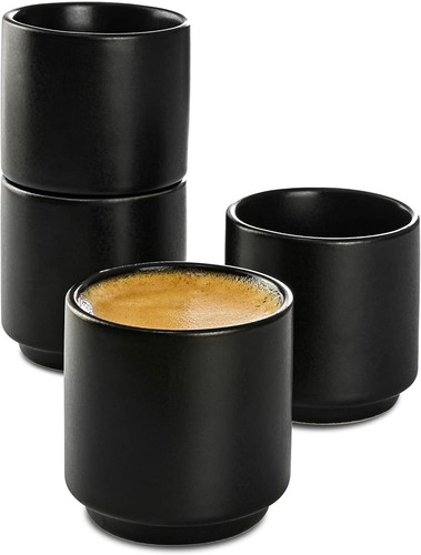 Espressotassen schwarz 70ml - 4,
