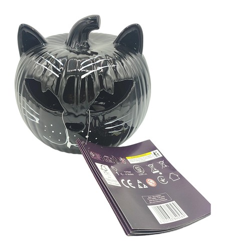 Halloween katze mit kürbis - halloween,