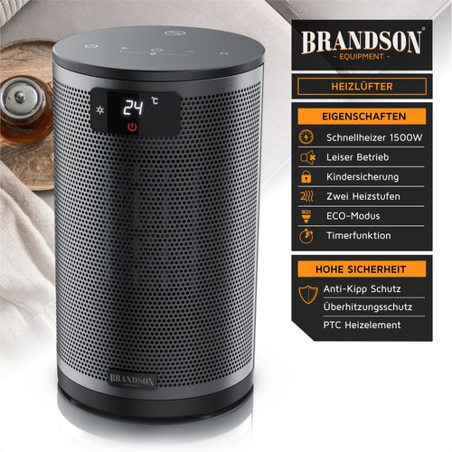 Brandson keramik heizlüfter - brandson, keramik-heizlüfter