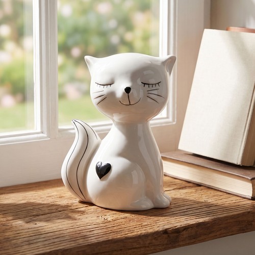 Katze deko figur keramik - deko,
