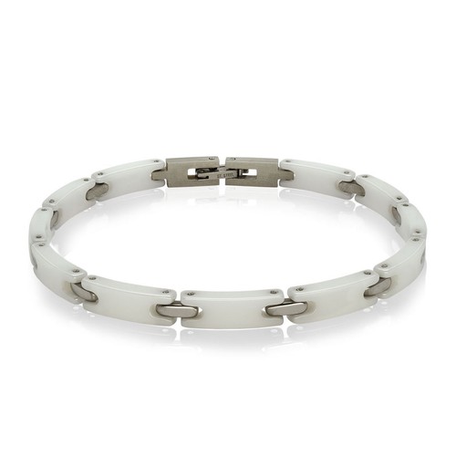 Keramik edelstahl armband - keramik, in