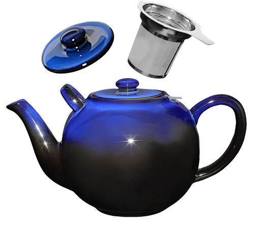 Elegante keramik teekanne - keramik-teekanne, in