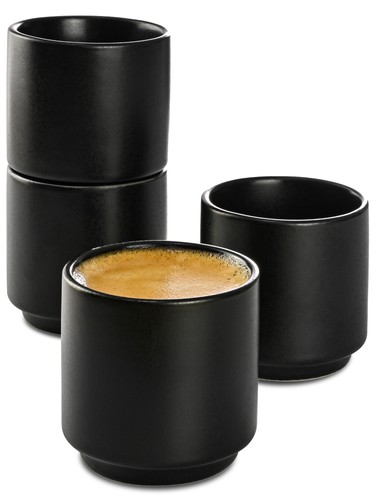 Espressotassen schwarz 70ml - schwarz,