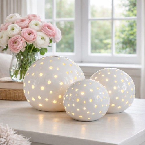 Keramik kugel mit led timer - kugel, &