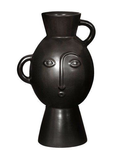 Vase gesicht schwarz - vase, &