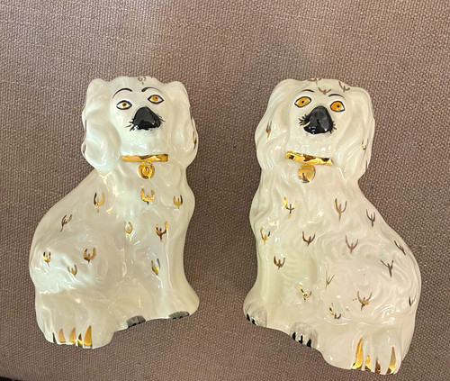 2er set keramik hundefiguren - 2er-set,