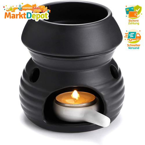 Duftlampe keramik schwarz - duftlampe,