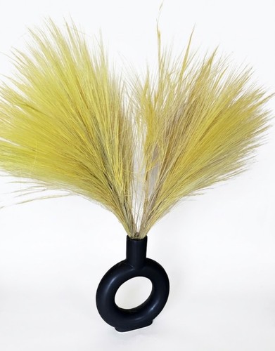 Keramikvase schwarz mit bunten