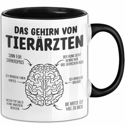 Tierarzt gehirn tasse - tierarzt,