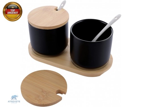 2er set gewürzdosen keramik - set,